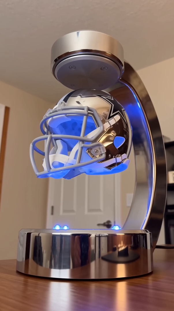 Evenmark LED Levitated NFL Helmet — Cowboys Edition